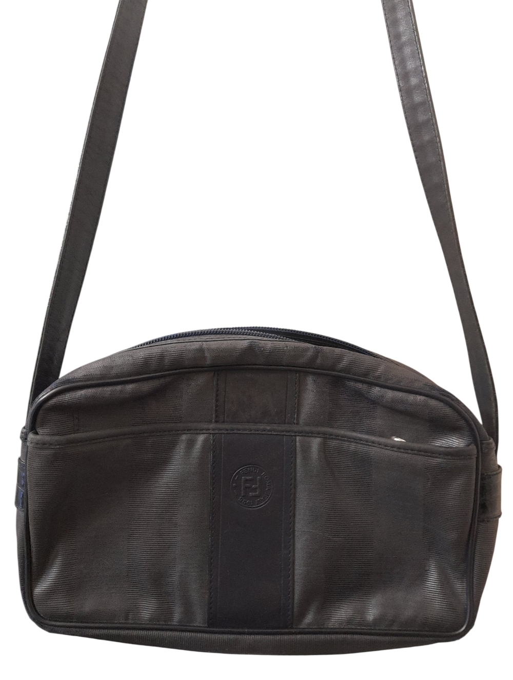 Authentic Vintage Fendi Pequin Crossbody Bag